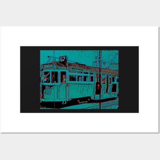 Green Tram Posters and Art